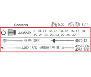 King Tony 4526MR15 – Socket set
