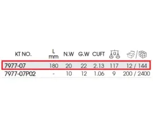 King Tony 7977-07 – Kağız bıçağı
