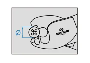 King Tony 06141-08C – Kabel kəsən qayçı