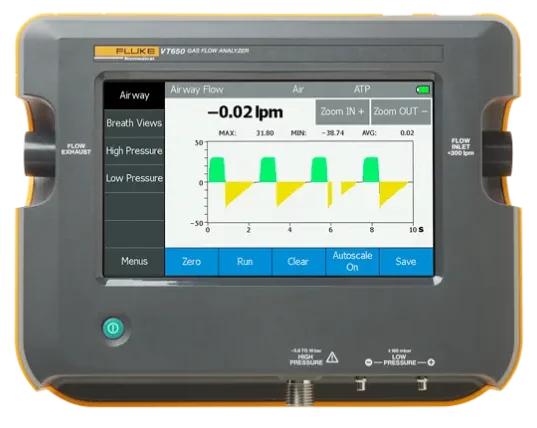 Fluke VT650 - Gas Flow Analyzer Ventilator Tester