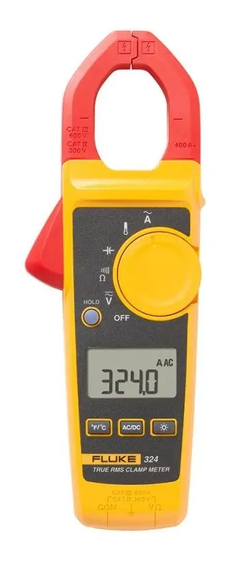 Fluke 324 True-RMS Clamp Meter with Temperature Capacitance