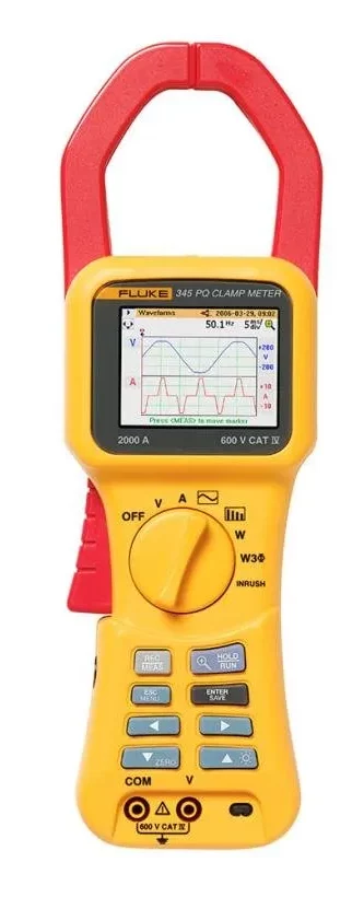 Fluke 345 Power Quality Clamp Meter - Electronic Power Meter