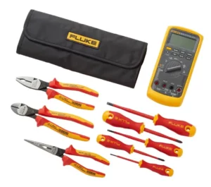 Fluke 87V Industrial Multimeter plus insulated hand tools starter kit