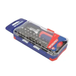 WORKPRO 38 parçadan ibarət cır-cırlı burğac (atvertka)