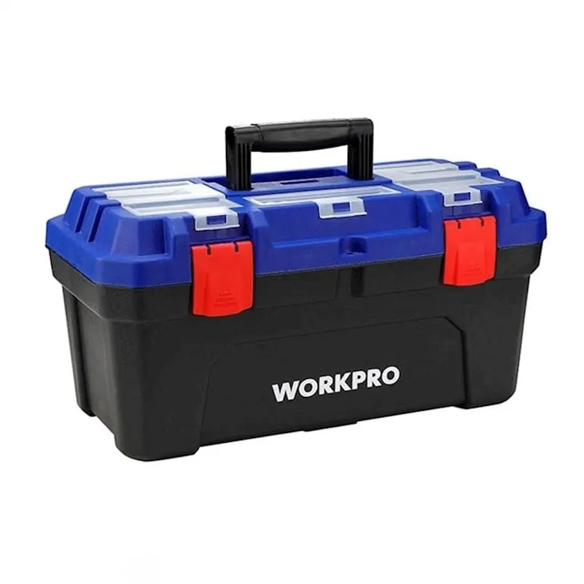 WORKPRO Alətlər üçün qutu, qara/göy/qırmızı