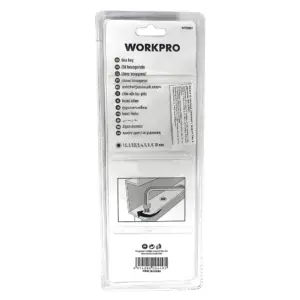 WORKPRO metrik 9 əd. uzunqol 6 bucaqlı açar (şestiqran) dəsti