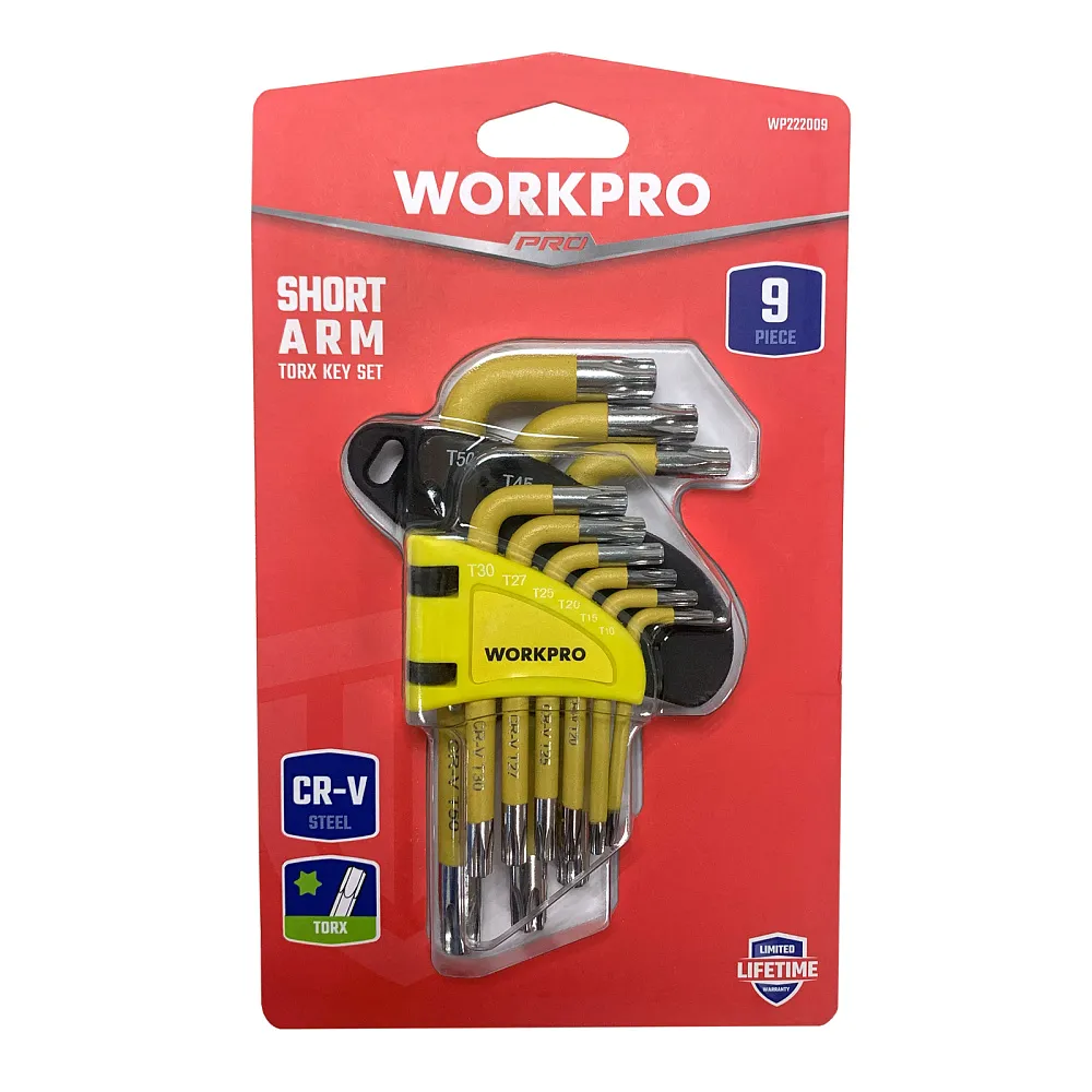 WORKPRO 6 bucaqlı TORX açar dəsti 9 ədədlik