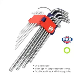 WORKPRO 9 ədədlik uzunqol Torx açar dəsti