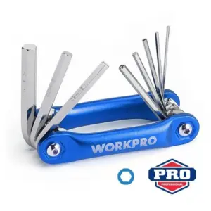 WORKPRO Qatlanan 6 bucaqlı açar dəsti