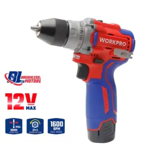 Drel Work Pro WP460201 12V 10MM Li-ion Fırçasız Qazma