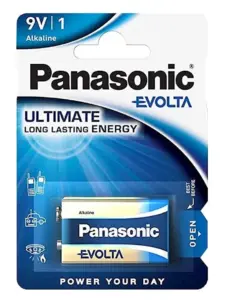 Batareya Panasonic 9V Evolta  6LR61EGE, 1 əd