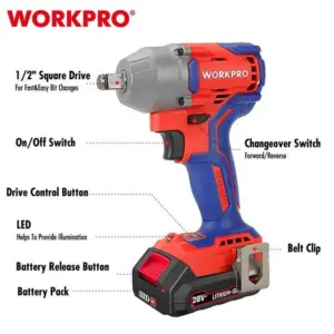 Vintdöndürən dəsti Work Pro WP390203