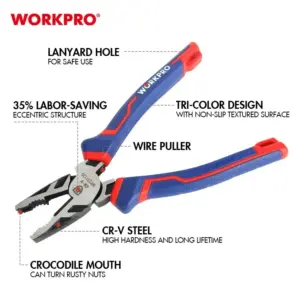 Workpro WP231125 – 200MM (8″) CR-V Kombinə Edilmiş Kəlbətin